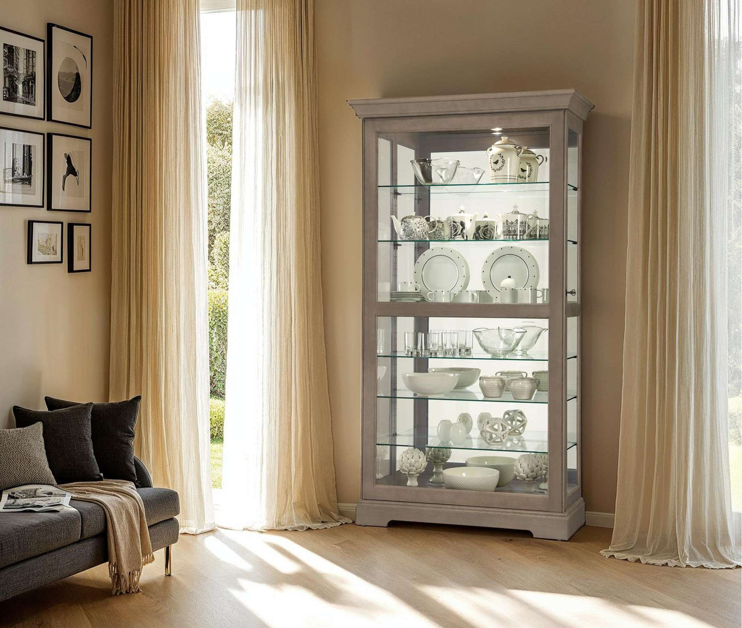 Tyler V Curio Cabinet