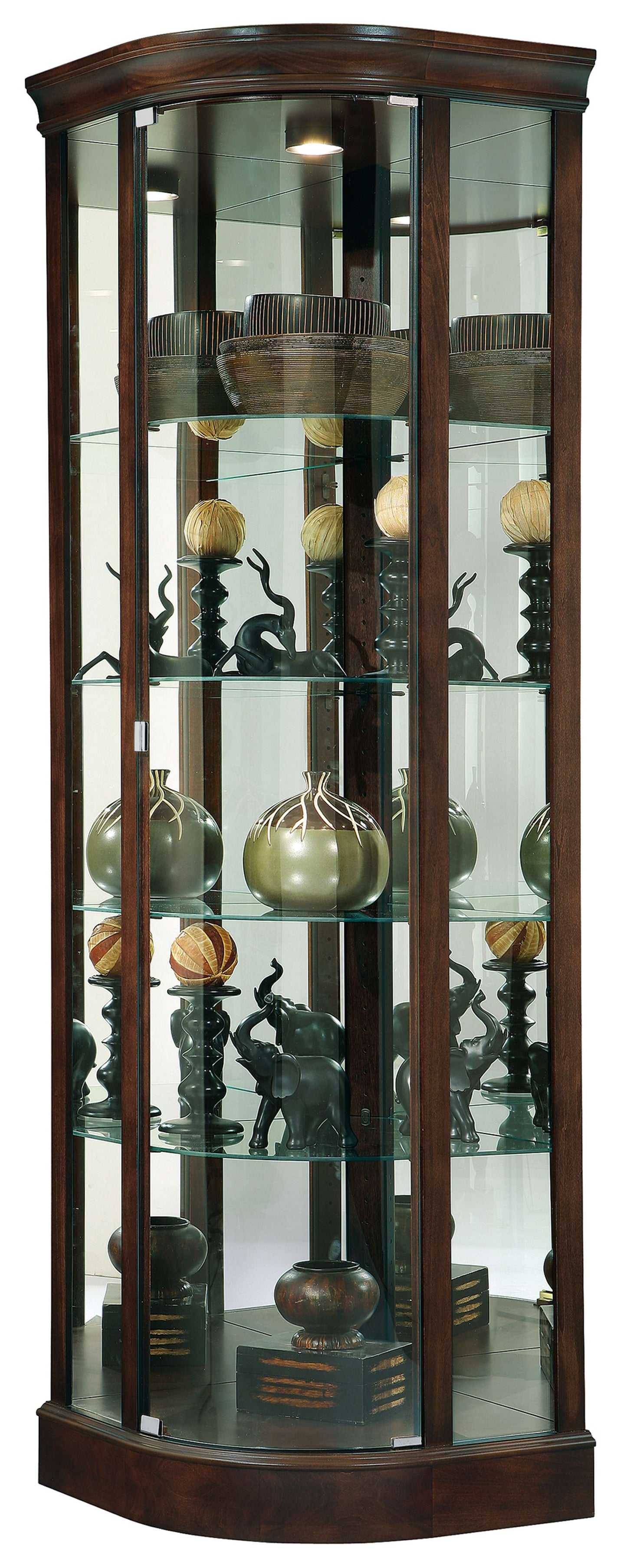 Marlowe III Corner Curio Cabinet