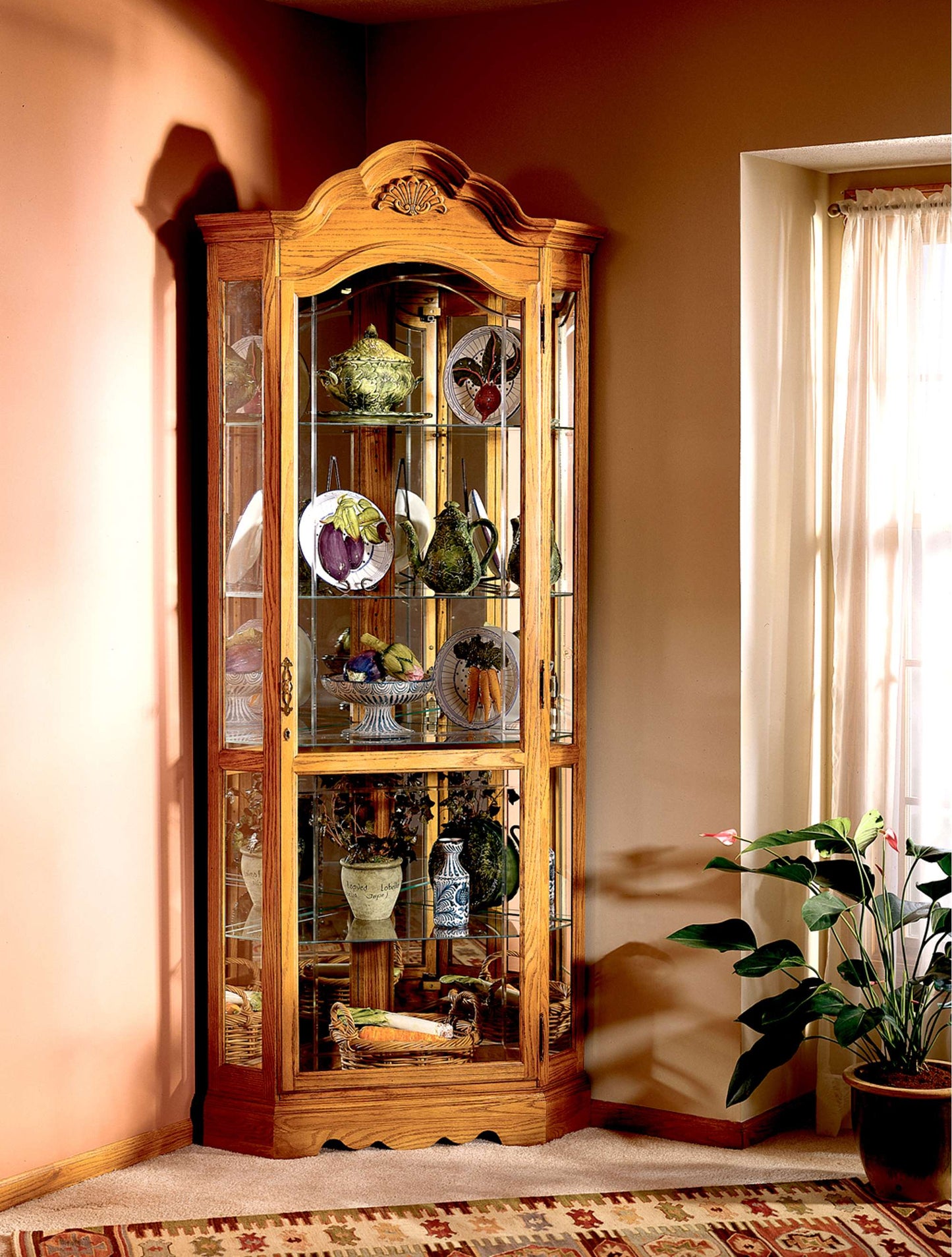 Wilshire Corner Curio Cabinet