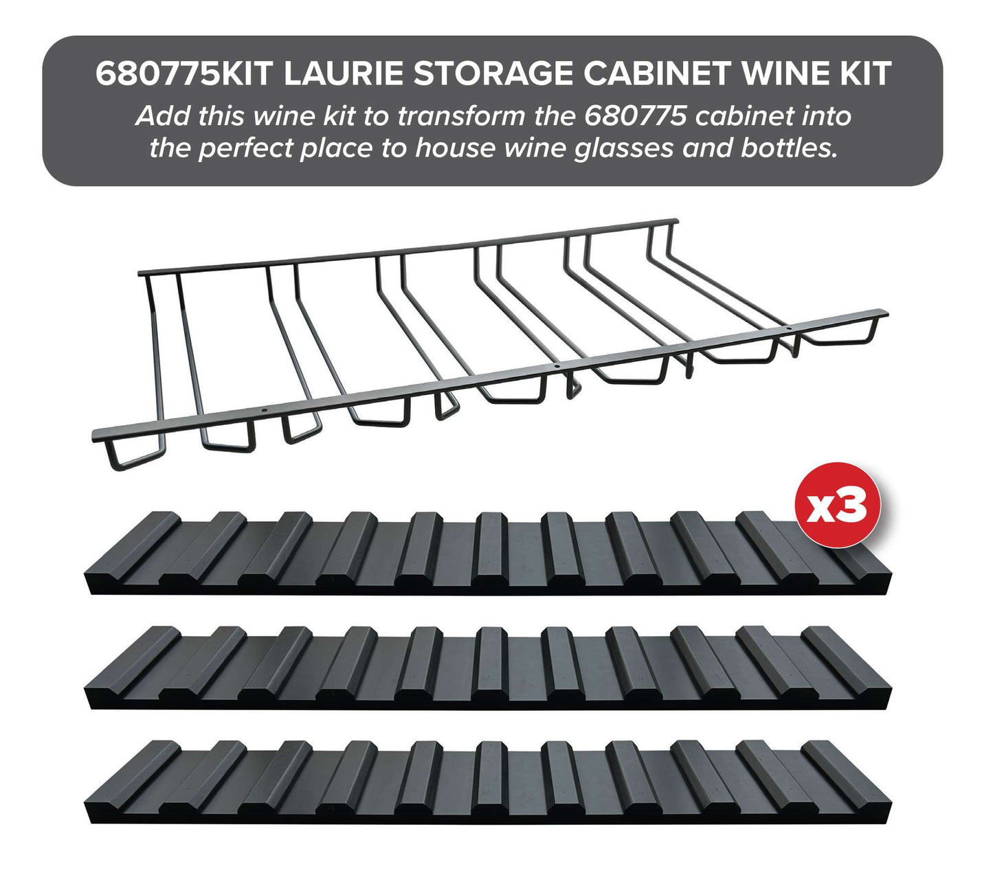 Laurie Storage Cabinet Wine Kit