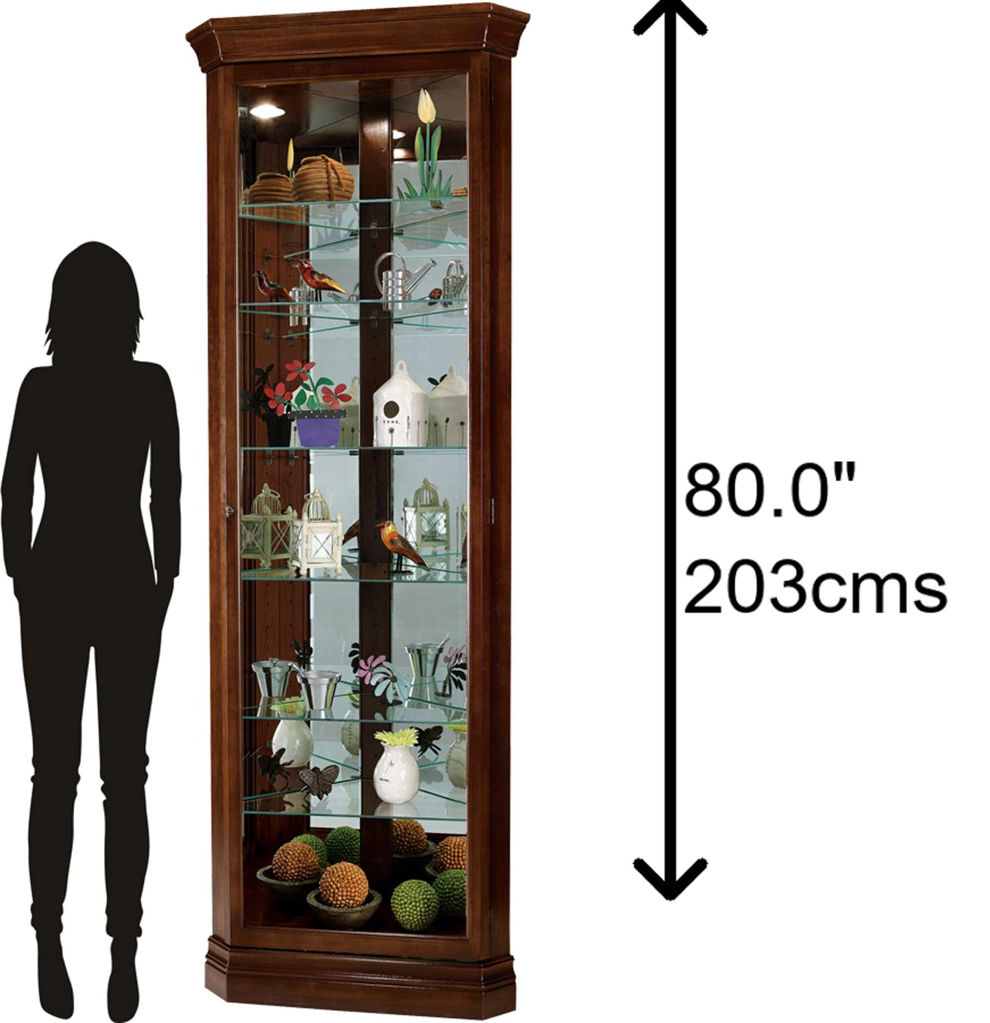 Drake Corner Curio Cabinet