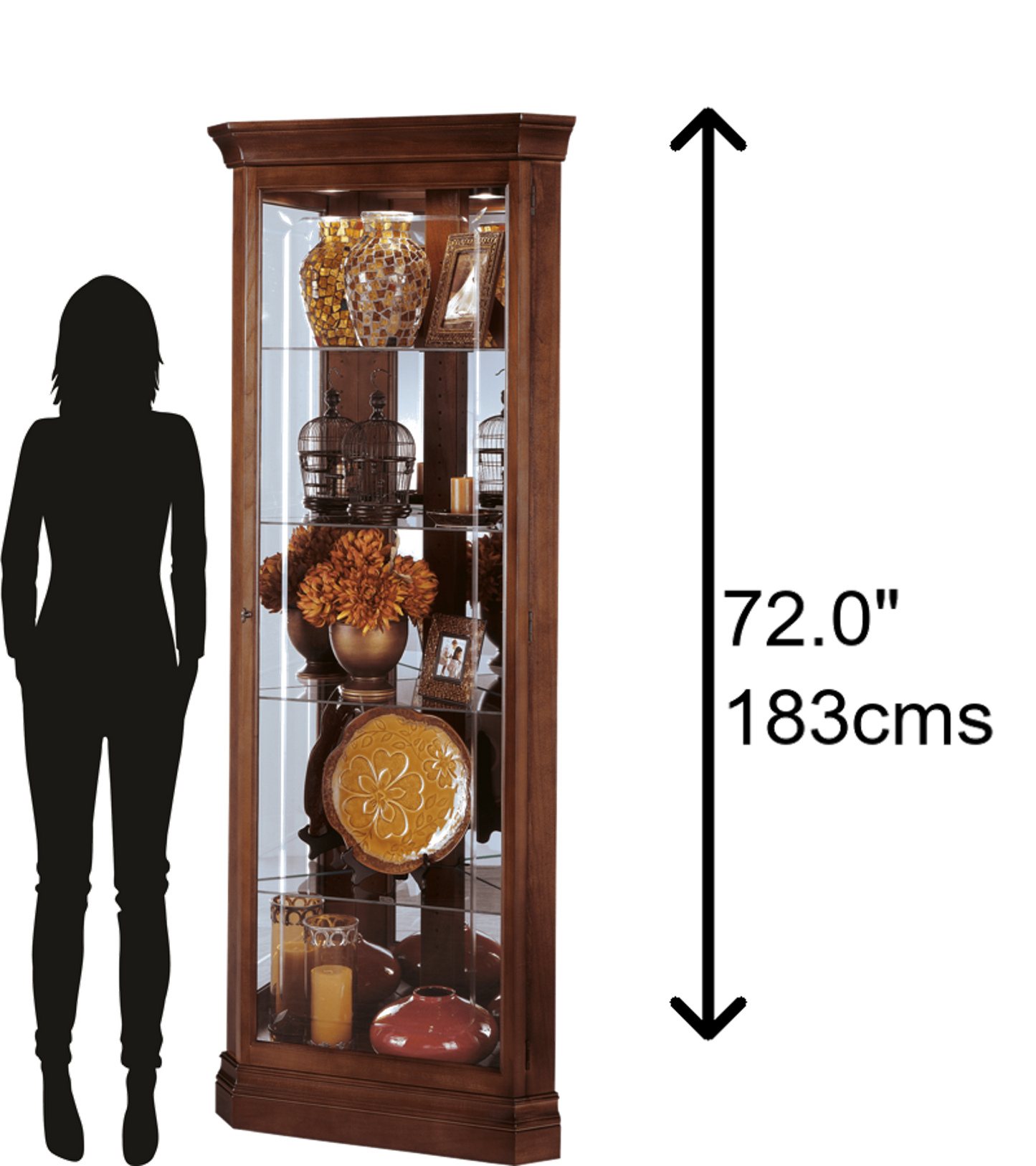 Lynwood Corner Curio Cabinet