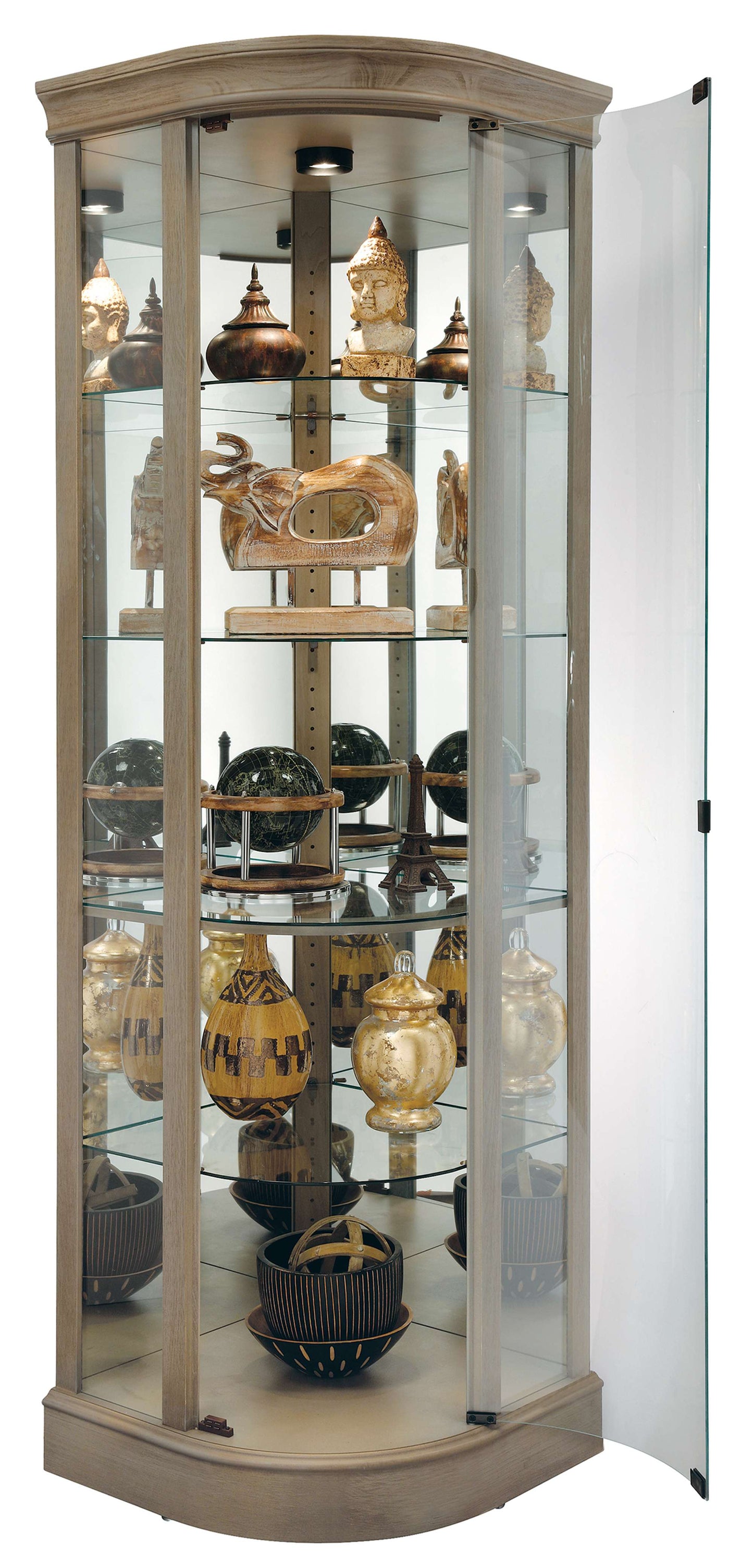 Marlowe V Corner Curio Cabinet
